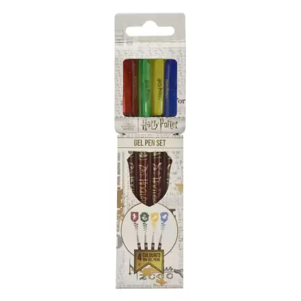 Harry Potter Gel Pens 4-Pack Colourful Crest / Gelové propisky 4-balení Colourful Crest termékfotója