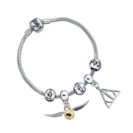 Harry Potter Bracelet Charm Set Relikvie smrti/Zlatonka/3 Spell Beads (postříbřeno) fotografii produktu