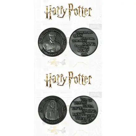 Harry Potter Sběratelská mince, balení 2 kusů Dumbledore's Army: Neville a Luna Limitovaná edice fotografii produktu