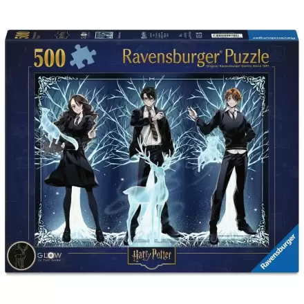 Harry Potter Svítící ve tmě Puzzle Glowing Patronus (500 dílků) fotografii produktu