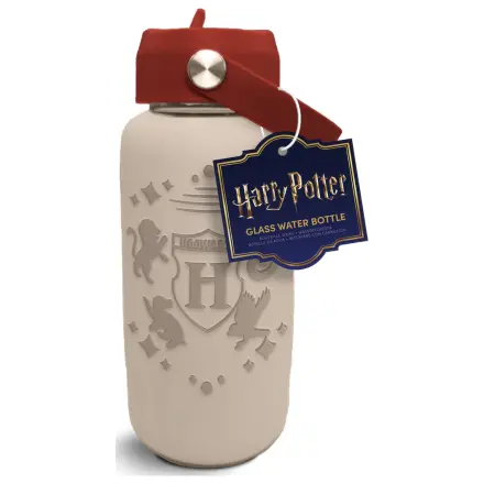 Harry Potter Bradavice skleněná láhev na vodu se silikonovým pouzdrem 800 ml fotografii produktu