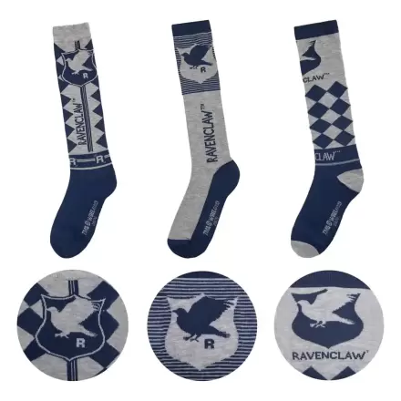 Harry Potter Podkolenky 3-Pack Havraspár fotografii produktu