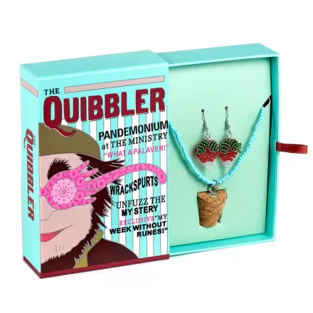 Harry Potter Luna Lovegoods Quibbler náušnice + náhrdelník fotografii produktu