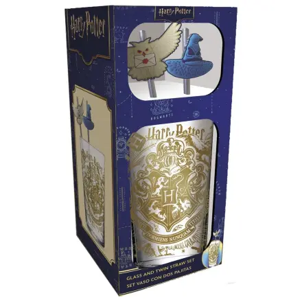 Harry Potter skleněný Tumbler s brčky Magic & Mayhem 485 ml fotografii produktu