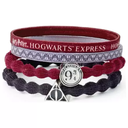 Harry Potter nástupiště 9 a 3/4 balení 4 gumičky do vlasů fotografii produktu