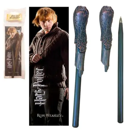 Harry Potter Ron Weasley hůlka, pero a záložka fotografii produktu