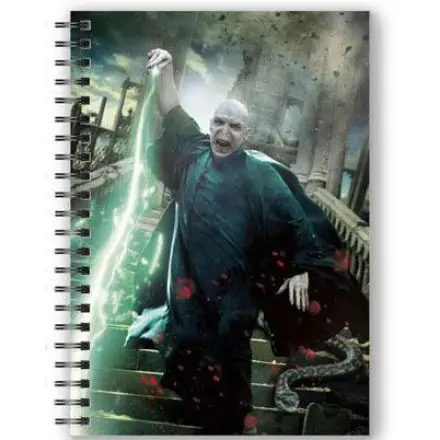 Harry Potter Notebook with 3D-Effect Voldemort Poster - Zápisník s 3D efektem a plakátem Voldemorta fotografii produktu