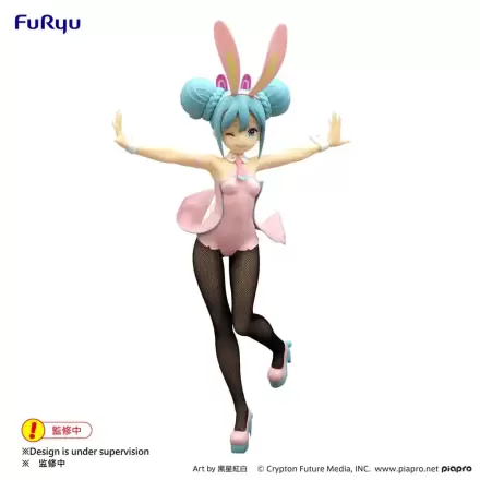 Hatsune Miku BiCute Bunnies PVC Soška Mrkající Perleťově Růžová Barva Verze 30 cm termékfotója