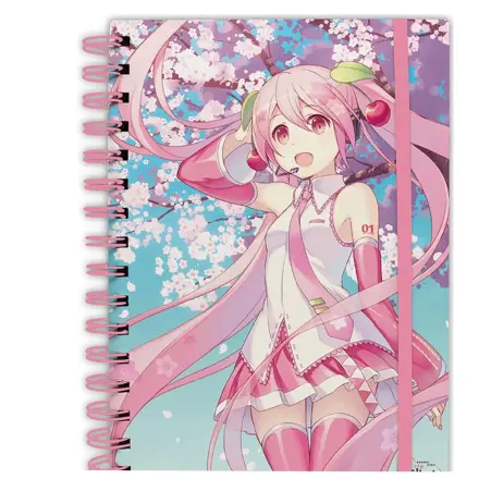 Hatsune Miku Cherry Blossoms sešit A5 spirálový fotografii produktu