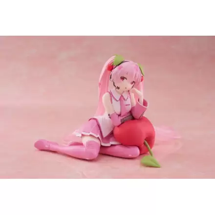 Hatsune Miku PVC Soška Desktop Cute Figurka Sakura Miku Cherry Cushion Verze 13 cm termékfotója