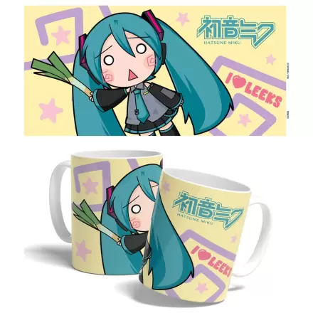 Hatsune Miku hrnek Miku Chibi Leek Girl 325 ml fotografii produktu