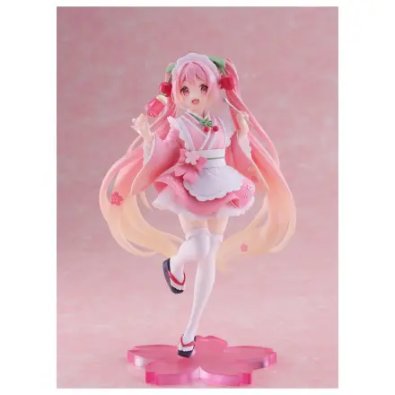 Hatsune Miku PVC Socha Nově Napsaná Sakura Miku Japanese Cafe Ver. Přepracované Vydání 18 cm fotografii produktu