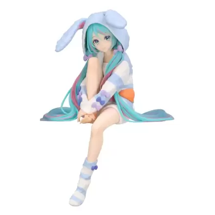 Hatsune Miku Noodle Stopper PVC soška Hatsune Miku Rabbit Ear Hood Pajama Blue Color Ver. 14 cm termékfotója