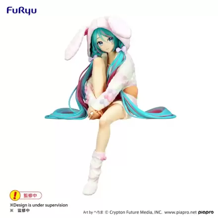 Hatsune Miku Zarážka na nudle PVC Soška Králičí uši Kapuce Pyžamo 14 cm termékfotója