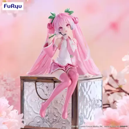 Hatsune Miku Noodle Stopper PVC Soška Sakura Miku 2024 Pearl Color Ver. 15 cm termékfotója