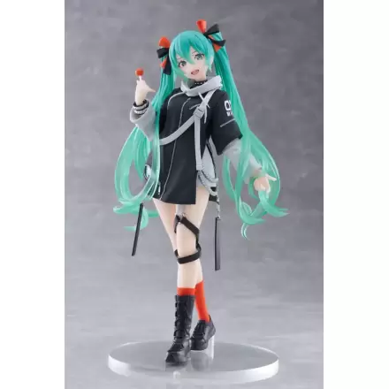 Hatsune Miku Wonderland PVC Socha Fashion Punk Verze 18 cm termékfotója