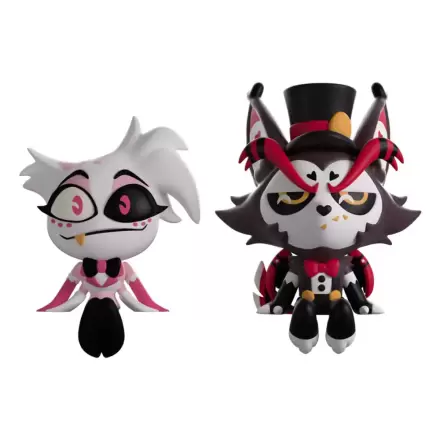 Hazbin Hotel Vinyl Figures Angel Dust & Husk Monitor Buddiez Vinylové figurky fotografii produktu