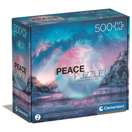 Hegyvidék Světle modré puzzle Mír s 500 dílky fotografii produktu