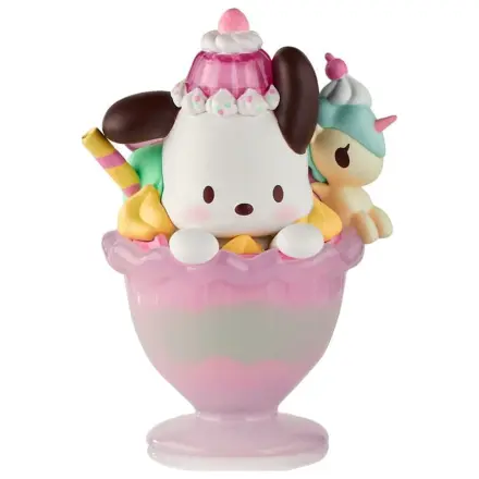 Hello Kitty & Friends Figurka v krabici s okénkem Fast Food Pochacco Pink Unicorn Sundae 9 cm fotografii produktu