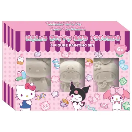 Hello Kitty and Friends balení 3 omalovánkových figurek v blistru fotografii produktu