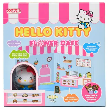 Hello Kitty and Friends Mini figurka Sticker House Hello Kitty Flower Café fotografii produktu