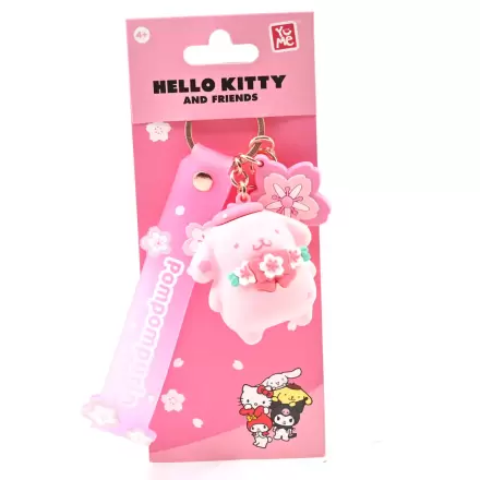 Hello Kitty and Friends Sanrio Sakura Pompompurin klíčenka termékfotója