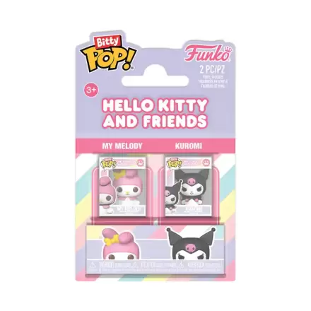 Hello Kitty Bitty Funko POP! Vinylové figurky balení 2 kusů My Melody & Kuromi fotografii produktu