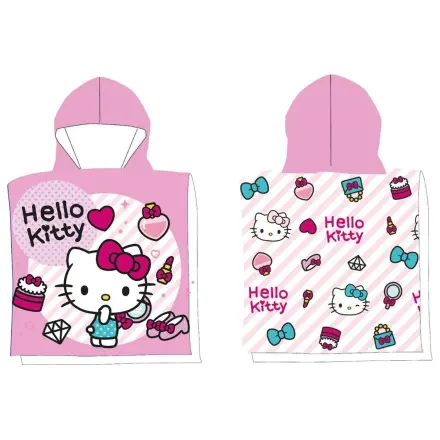 Hello Kitty Módní plážový ručník poncho 50x100 cm fotografii produktu