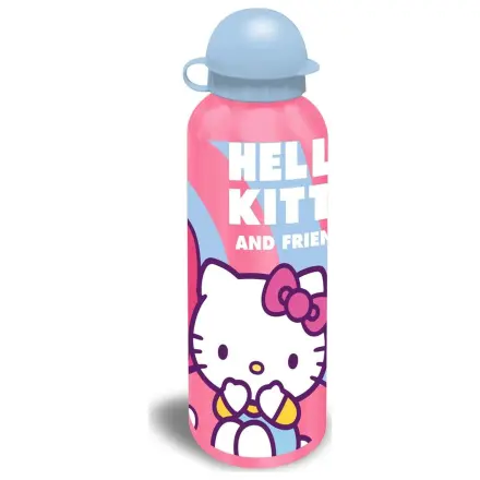 Hello Kitty Friends Roztomilá hliníková láhev na vodu s pítkem 500 ml fotografii produktu