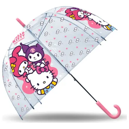 Hello Kitty Friends Průhledný dětský deštník Ø70 cm fotografii produktu