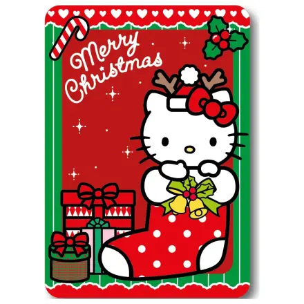 Hello Kitty Holiday Cheer vánoční fleecová deka fotografii produktu