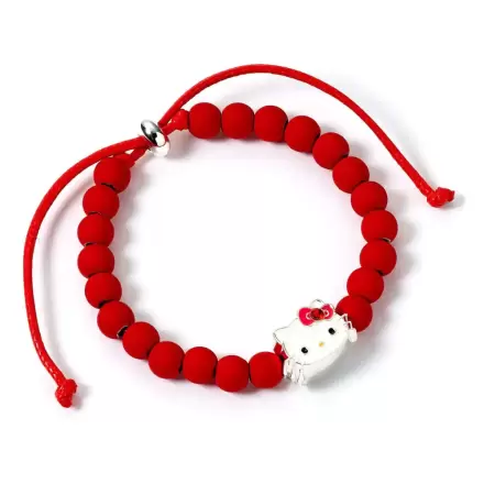 Hello Kitty Náramek červené korálky s přívěskem Hello Kitty 21 cm fotografii produktu