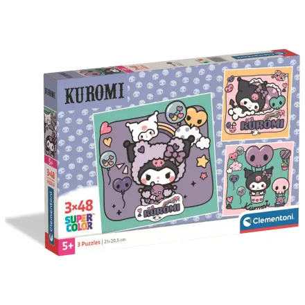 Hello Kitty Kuromi puzzle 3x48 dílků fotografii produktu