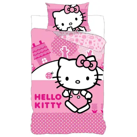 Hello Kitty Pink World povlak na přikrývku pro děti a předškoláky fotografii produktu