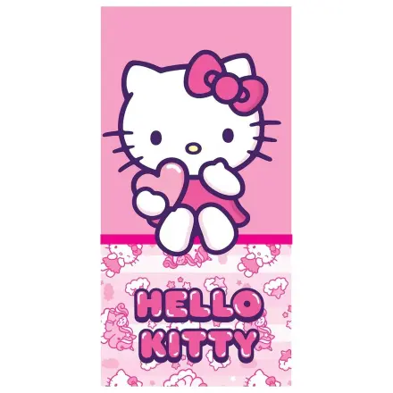 Hello Kitty Pinky Heart Ručník 70x140 cm fotografii produktu