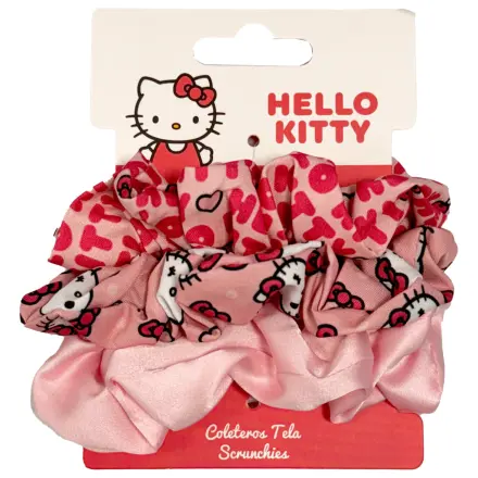 Hello Kitty Scrunchie sada 3 kusů gumiček do vlasů fotografii produktu