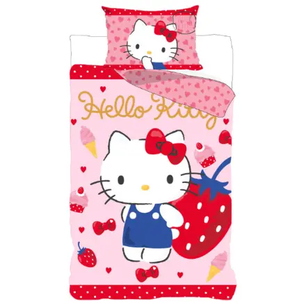 Hello Kitty Strawberry Dětské Povlečení Set fotografii produktu