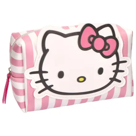 Hello Kitty pruhovaná toaletní taška 18 cm fotografii produktu