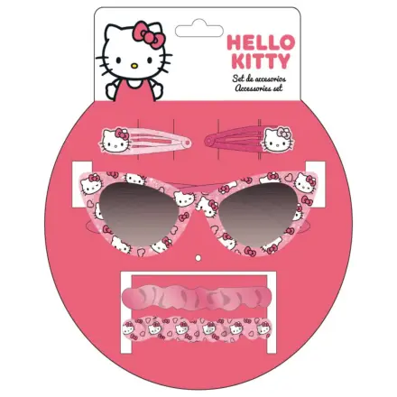 Hello Kitty sada sladkých slunečních brýlí a vlasových doplňků fotografii produktu