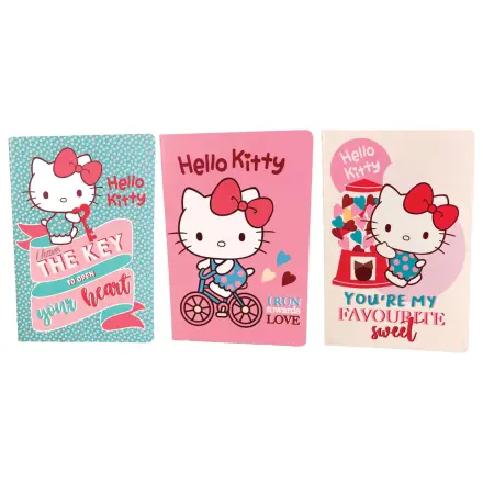 Hello Kitty Sweetheart A5 sada 3 zápisníků fotografii produktu