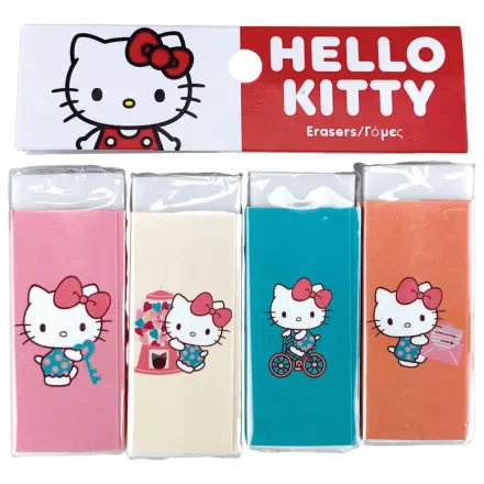 Hello Kitty Sweetheart Sada gum na gumování 4 kusy fotografii produktu