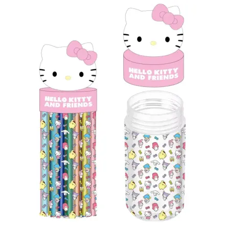 Hello Kitty Pink 18dílná sada fixů v 3D držáku fotografii produktu
