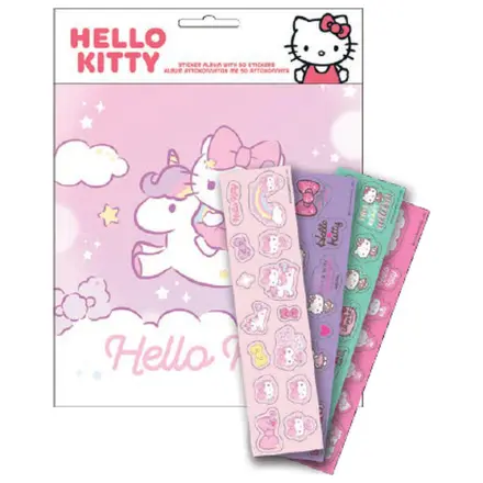Hello Kitty Unicorn Sticker Album s 50 samolepkami fotografii produktu