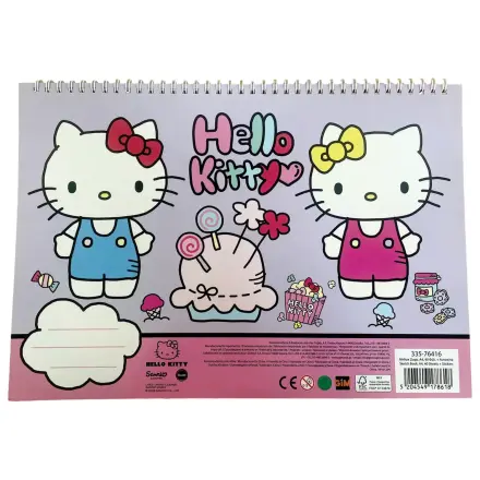 Hello Kitty World A/4 spirálový skicák 40 listů s nálepkami fotografii produktu