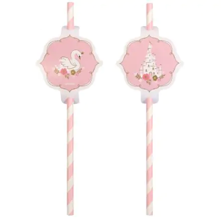 Princesses papírová brčka, 8dílná sada fotografii produktu