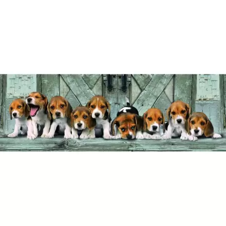 Vysoce kvalitní Beagles panoramatické puzzle 1000ks termékfotója