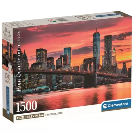 Vysoce kvalitní puzzle East River za soumraku 1500 dílků fotografii produktu