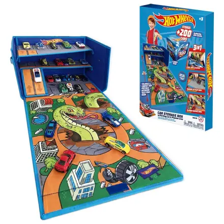 Hot Wheels Car organizér box s dráhou a hrací plochou fotografii produktu