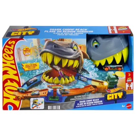 Hot Wheels City Žralok Chomp Pláž hrací set fotografii produktu