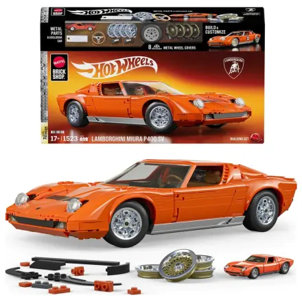 Hot Wheels Premium Mattel Brick Shop Stavebnice 1/12 Lamborghini Miura P400 SV fotografii produktu